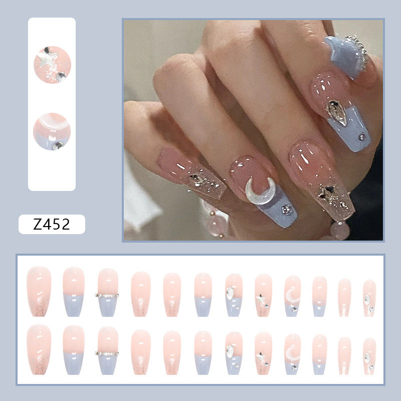 Fake Nails Stars And Moon set